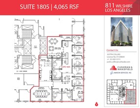 811 Wilshire Blvd, Los Angeles, CA for rent Floor Plan- Image 2 of 2