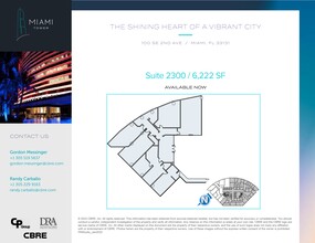 100 SE 2nd St, Miami, FL for rent Site Plan- Image 1 of 1