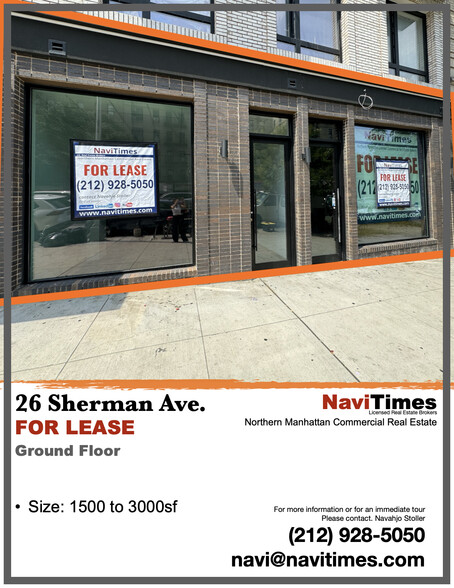 26 Sherman Ave, New York, NY for rent - Building Photo - Image 1 of 14