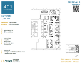 401 N Michigan Ave, Chicago, IL for rent Floor Plan- Image 2 of 3