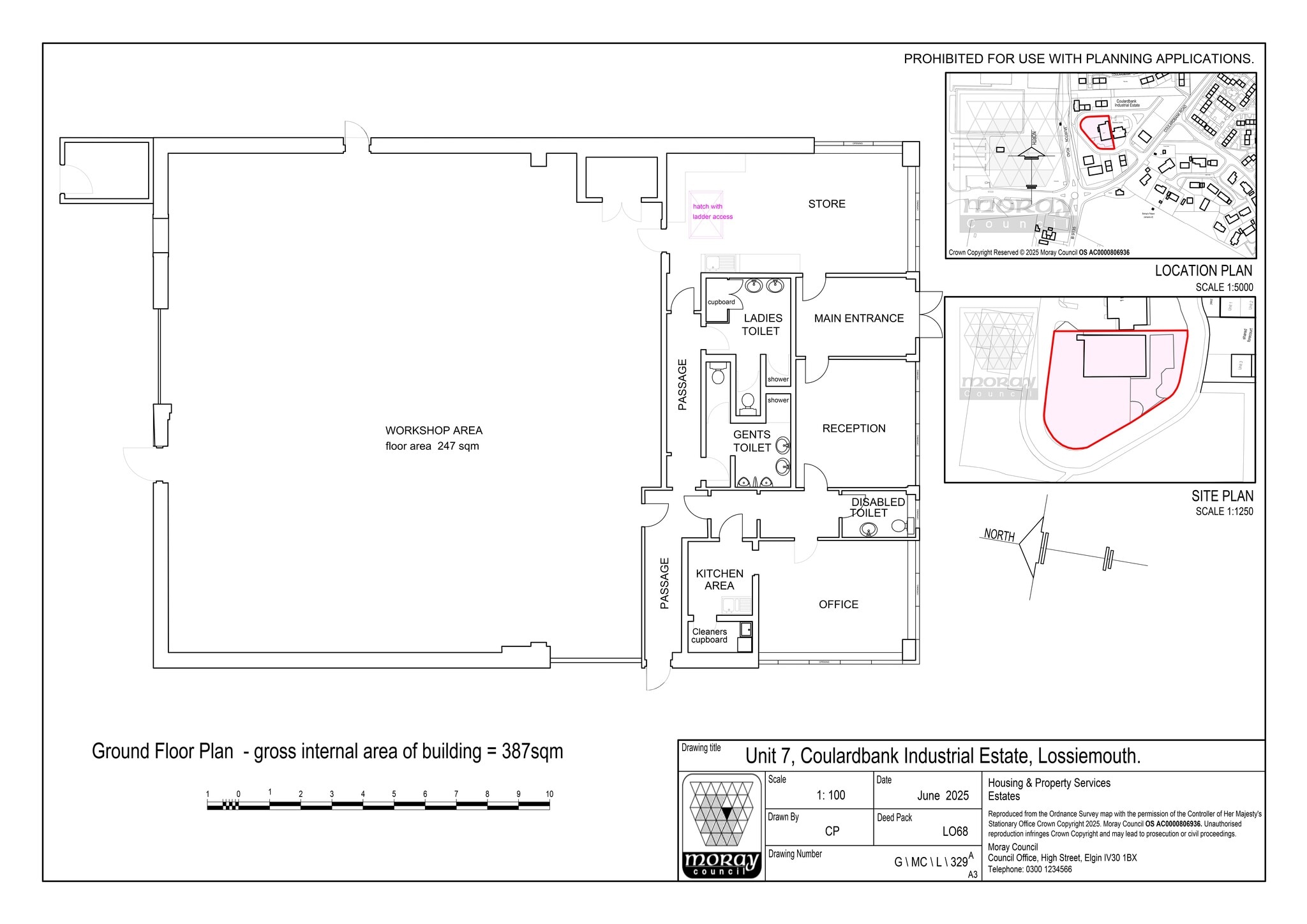 Coulardbank Rd, Lossiemouth to rent Site Plan- Image 1 of 1