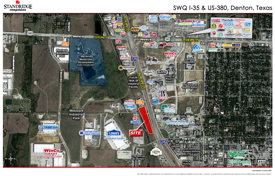 SWQ US-380 & I-35, Denton, TX for sale - Aerial - Image 1 of 1