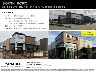 More details for 2963 S Church St, Murfreesboro, TN - Retail for Rent