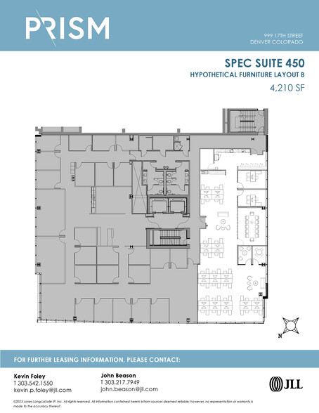 999 17th St, Denver, CO for rent - Floor Plan - Image 2 of 10