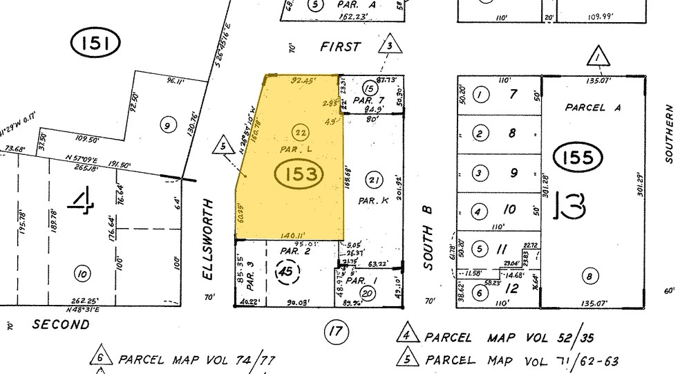 101 S Ellsworth Ave, San Mateo, CA for rent - Plat Map - Image 2 of 4