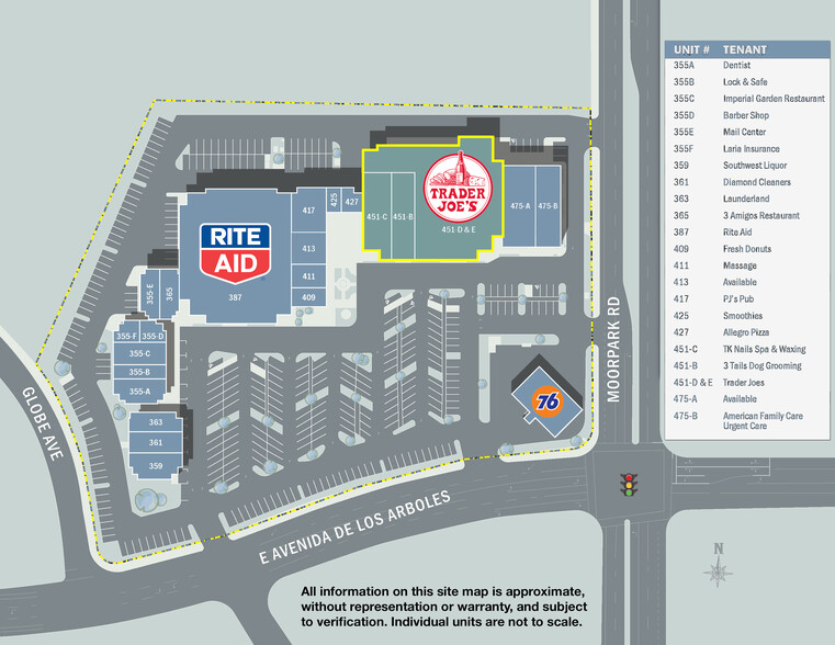 451 E Avenida De Los Arboles, Thousand Oaks, CA for sale - Site Plan - Image 3 of 7