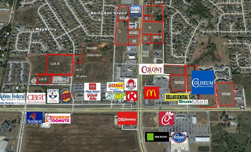 S. Houston Lake Rd & Wrasling Way, Warner Robins, GA for sale - Building Photo - Image 1 of 1