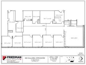 300 Galleria Officentre, Southfield, MI to rent Floor Plan- Image 1 of 2