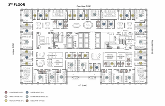 999 Peachtree St NE, Atlanta, GA for rent Floor Plan- Image 1 of 6