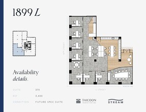 1899 L St NW, Washington, DC for rent Floor Plan- Image 2 of 2