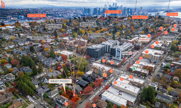 2226 Queen Anne Ave N, Seattle, WA - aerial  map view