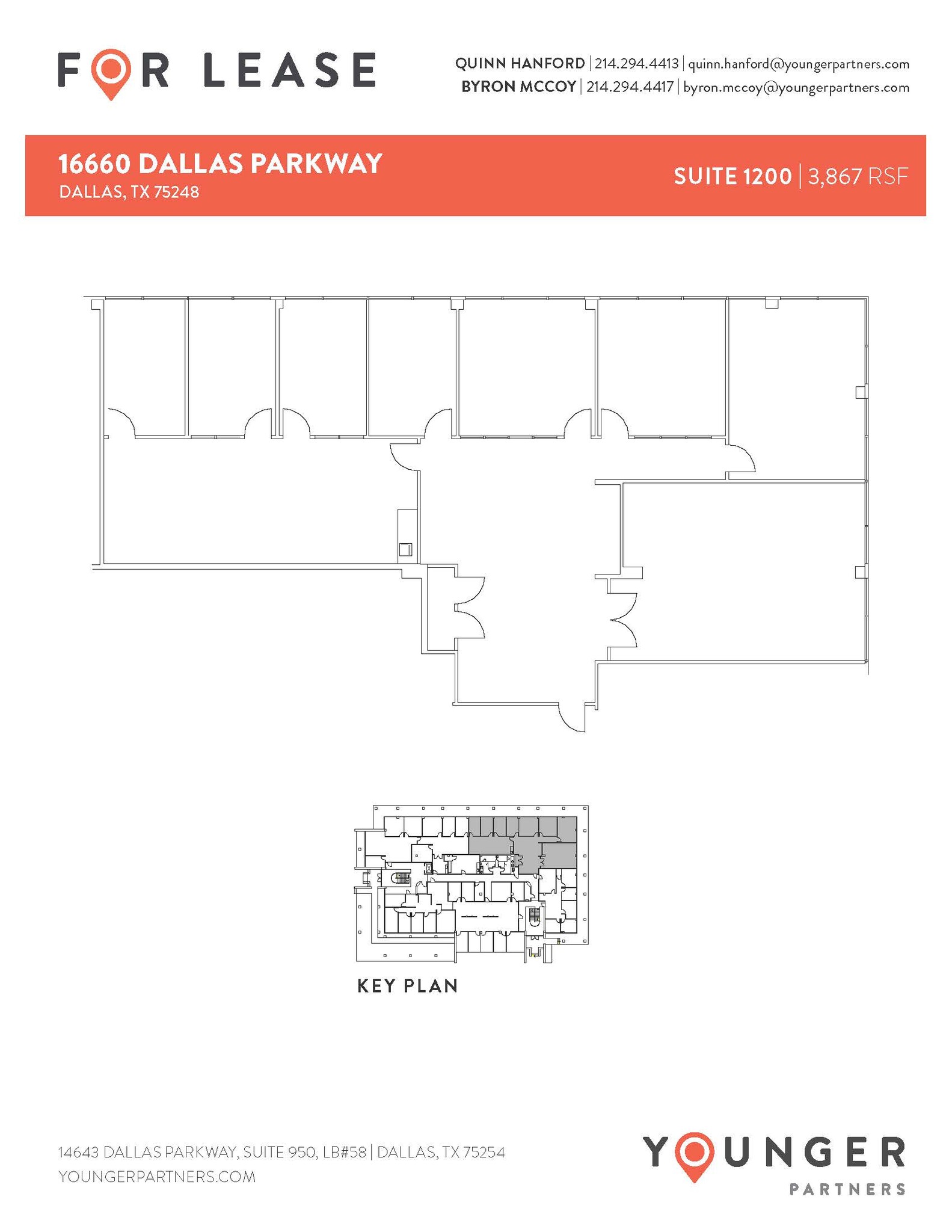 16610 N Dallas Pky, Dallas, TX for rent Floor Plan- Image 1 of 3