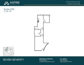 770 S Post Oak Ln, Houston, TX to rent Floor Plan- Image 1 of 4
