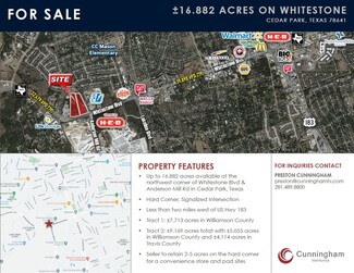 More details for W Whitestone, Cedar Park, TX - Land for Sale