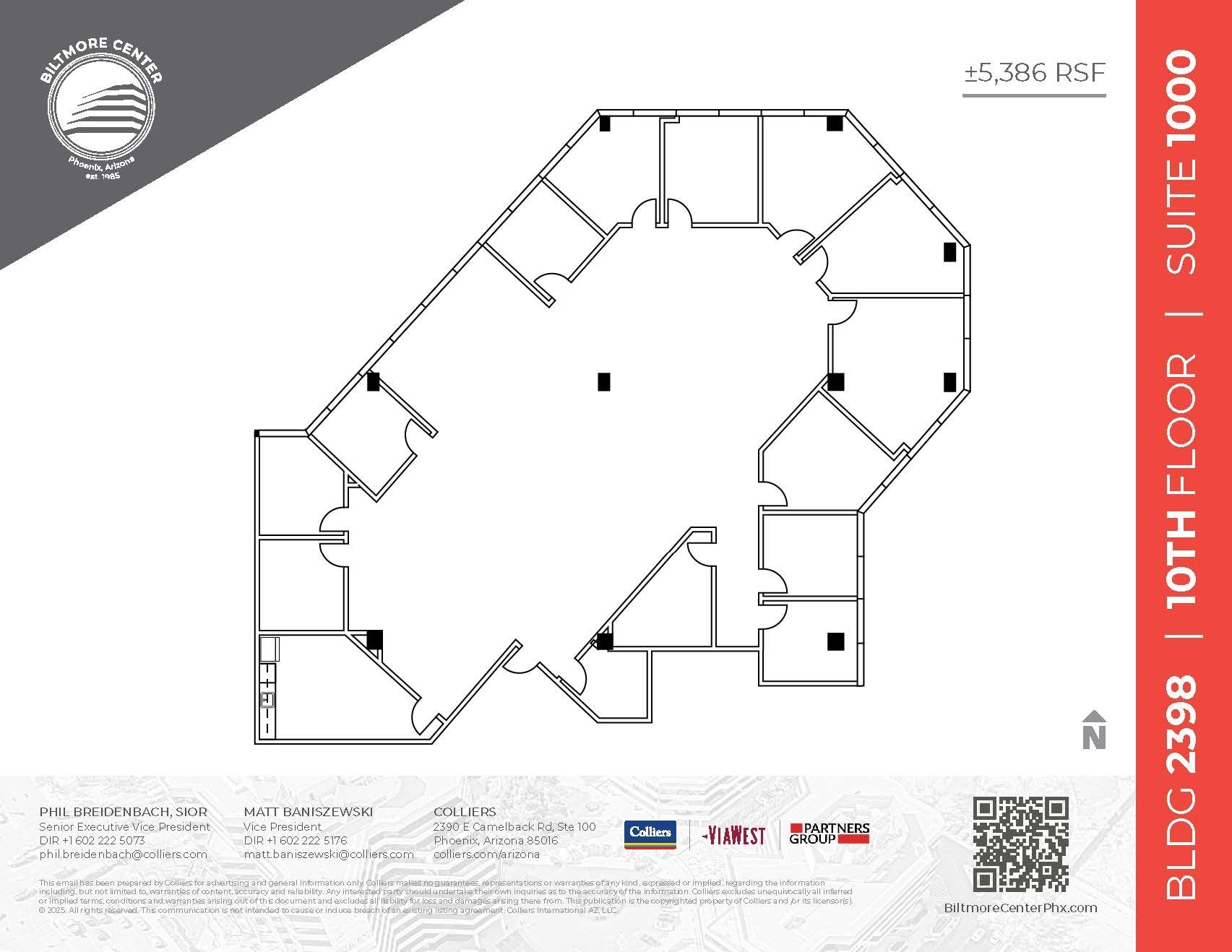2398 E Camelback Rd, Phoenix, AZ to rent Floor Plan- Image 1 of 2