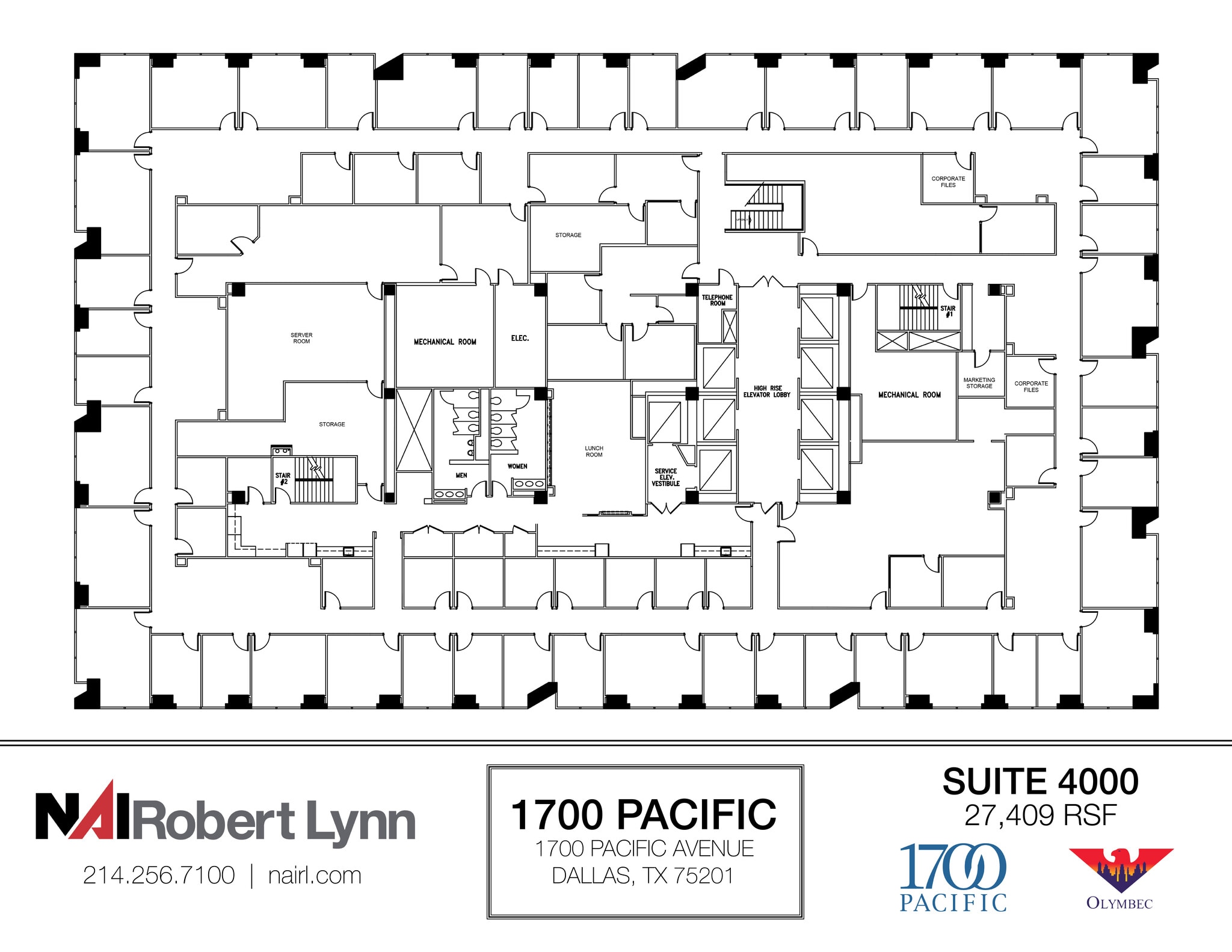 1700 Pacific Ave, Dallas, TX to rent Floor Plan- Image 1 of 1