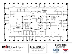 1700 Pacific Ave, Dallas, TX to rent Floor Plan- Image 1 of 1