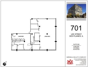 701 Lee St, Des Plaines, IL for rent Floor Plan- Image 1 of 8