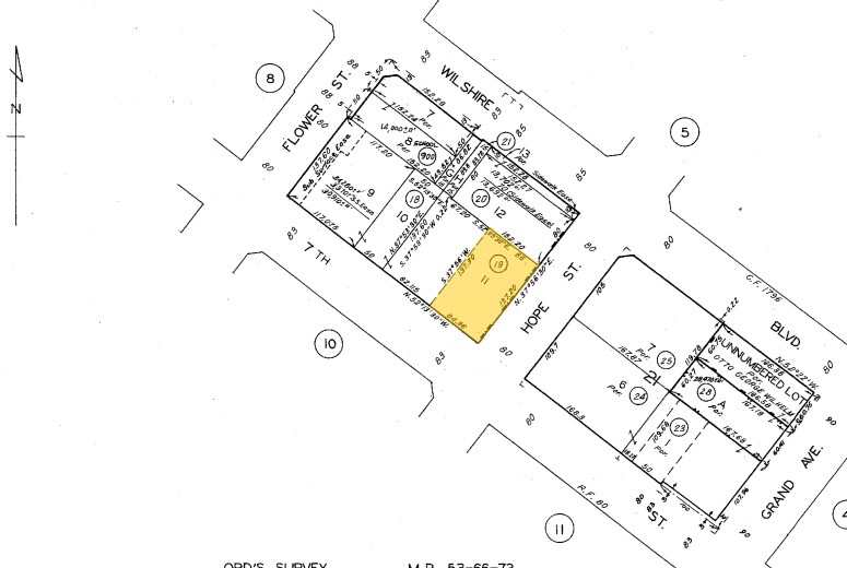 655 S Hope St, Los Angeles, CA for sale Plat Map- Image 1 of 1