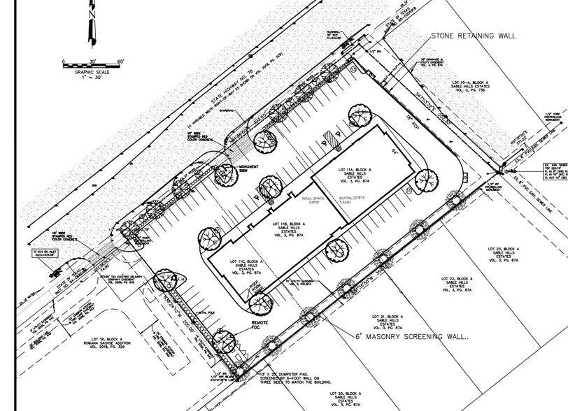 7200 State Highway 78, Sachse, TX for rent - Site Plan - Image 3 of 3