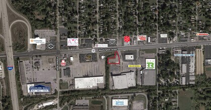 8235 E Washington St, Indianapolis, IN - aerial  map view