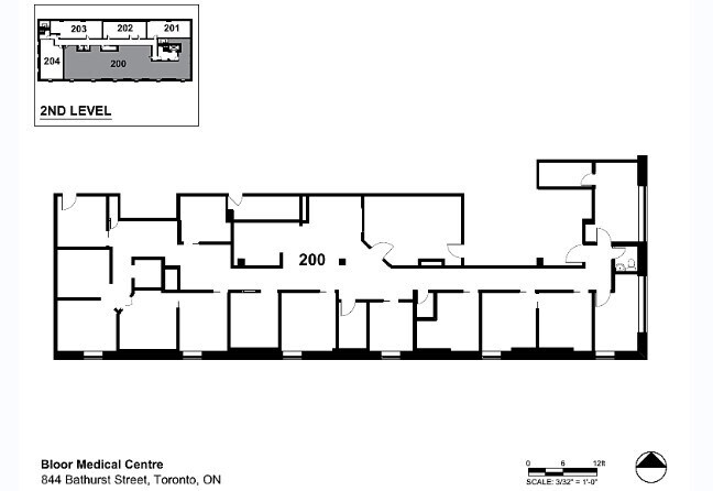 844 Bathurst St, Toronto, ON to rent Floor Plan- Image 1 of 1