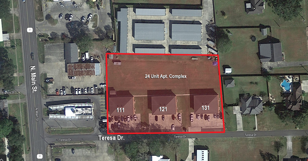 111-131 Teresa Dr, Saint Martinville, LA for sale - Aerial - Image 1 of 16