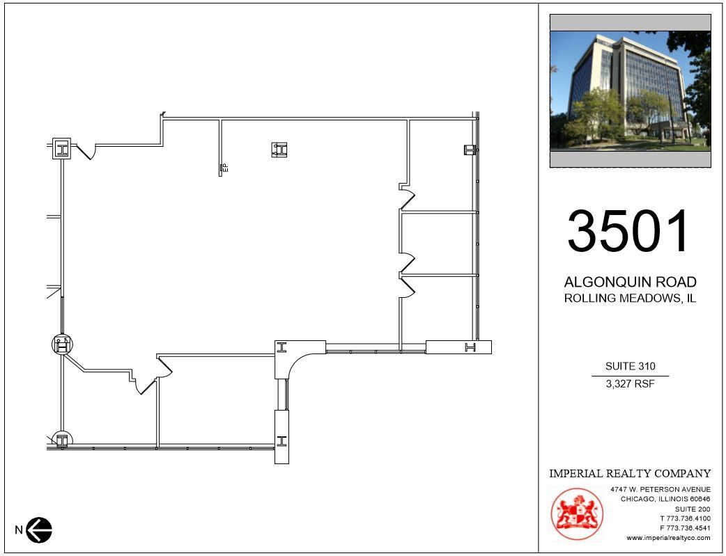 3501 Algonquin Rd, Rolling Meadows, IL to rent Floor Plan- Image 1 of 5