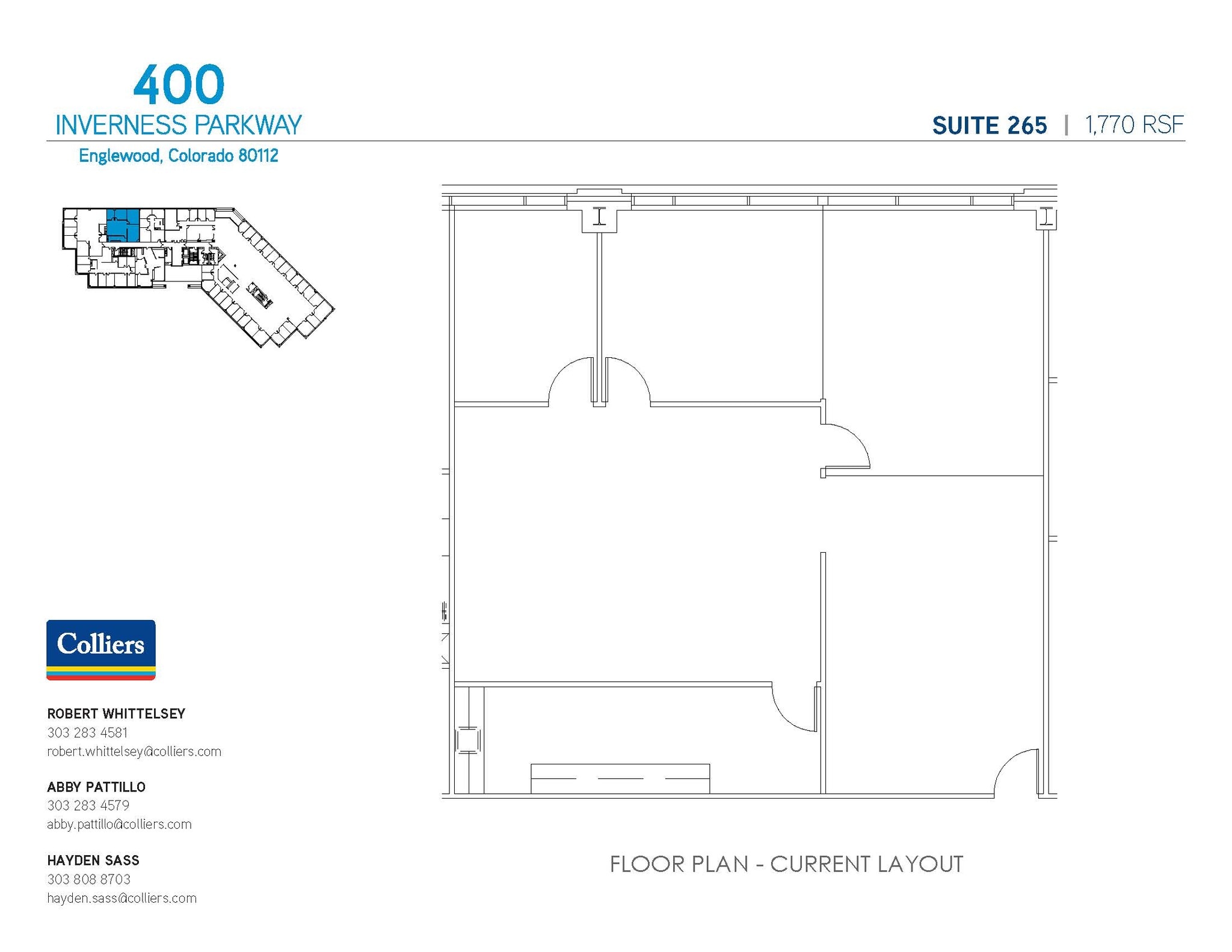 400 Inverness Pky, Englewood, CO to rent Floor Plan- Image 1 of 1
