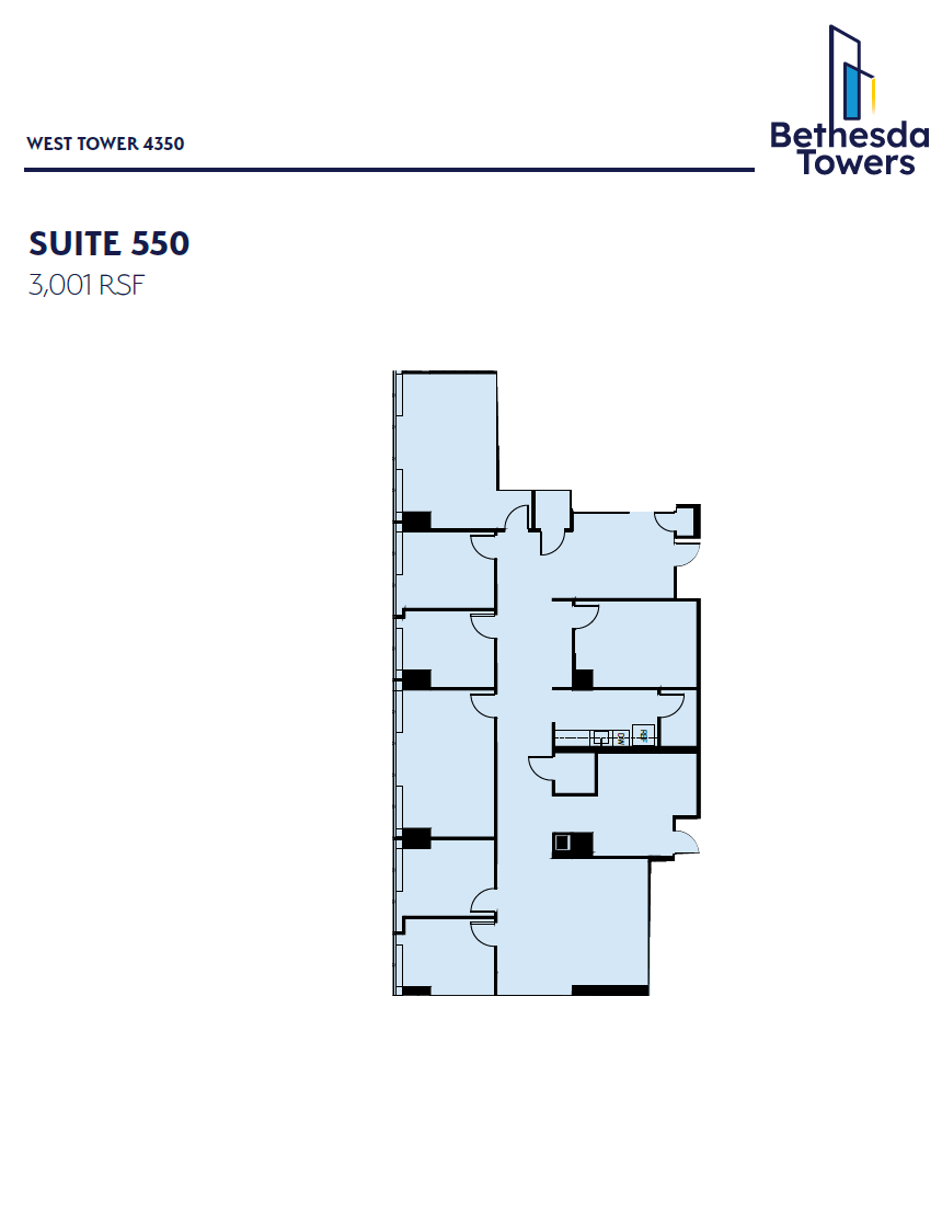 4340 East-West Hwy, Bethesda, MD to rent Floor Plan- Image 1 of 1
