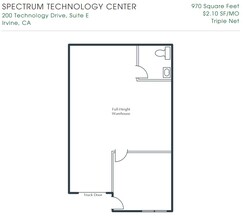 200 Technology Dr, Irvine, CA for rent Floor Plan- Image 1 of 1