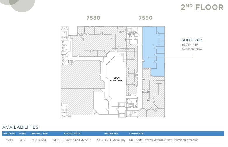 7590 Fay Ave, La Jolla, CA to rent Floor Plan- Image 1 of 1