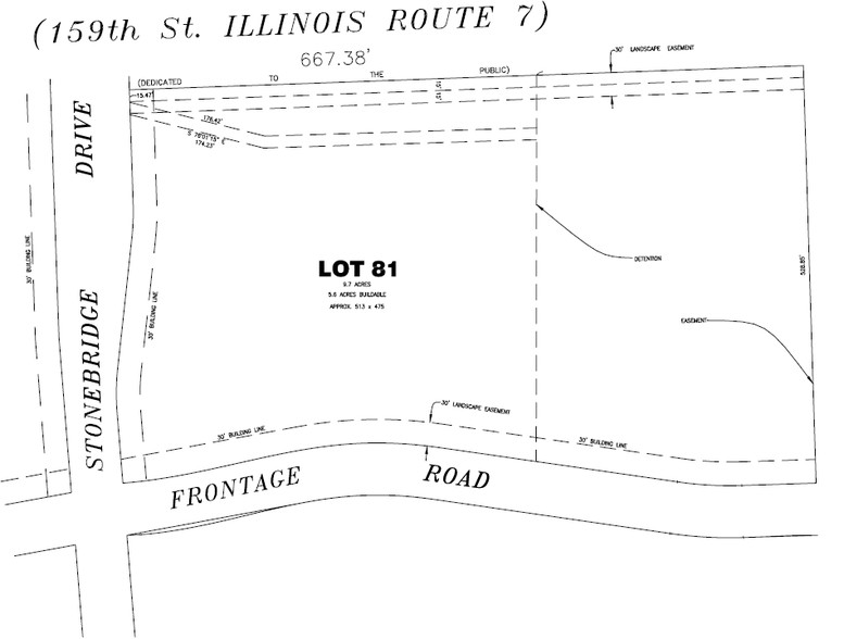 W 159th St, Homer Glen, IL for sale - Plat Map - Image 1 of 1