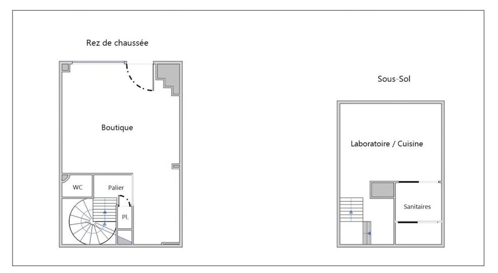 Retail in Paris for sale - Floor Plan - Image 1 of 1