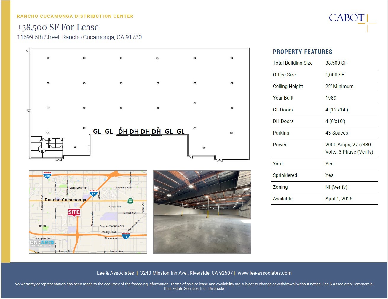 11699 6th St, Rancho Cucamonga, CA for rent Floor Plan- Image 1 of 1