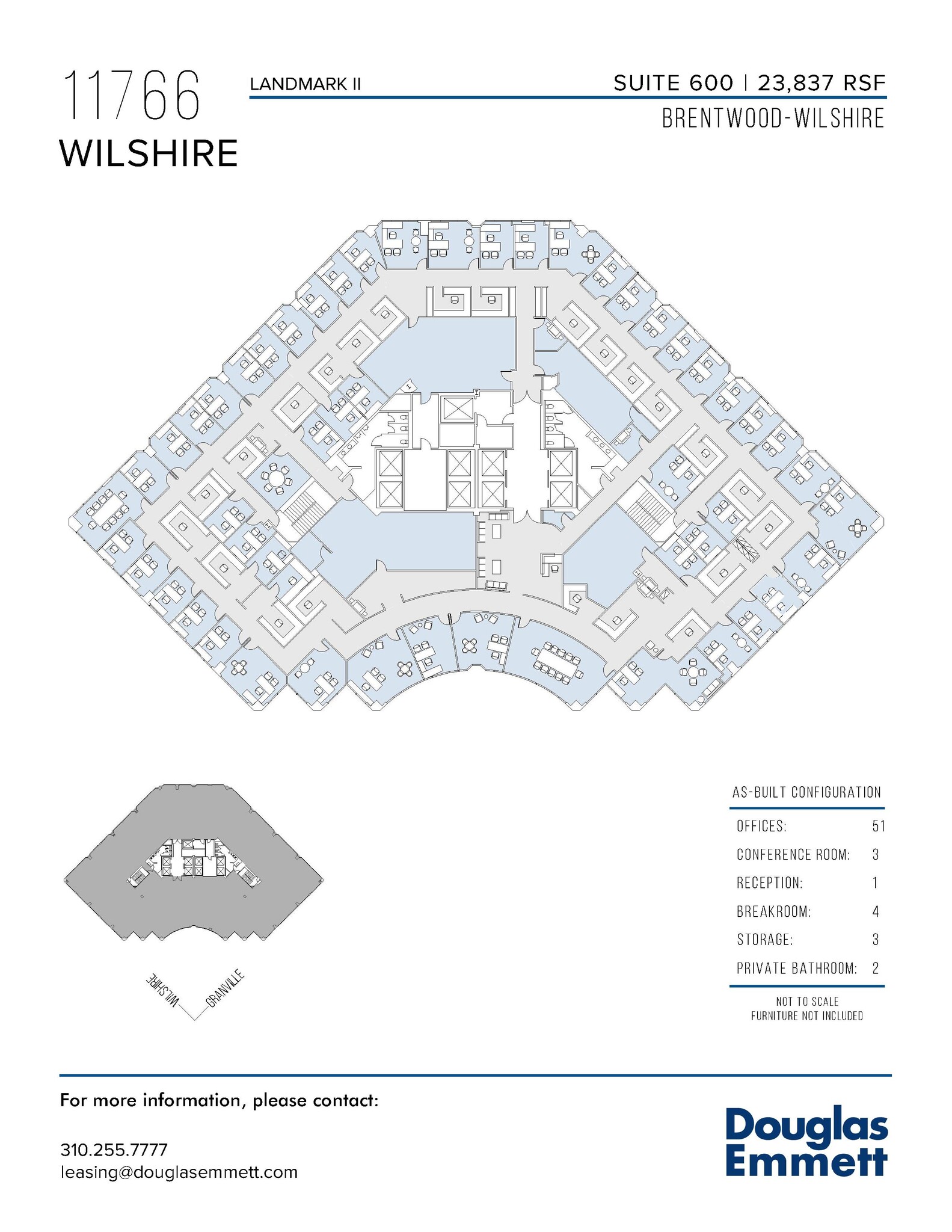 11766 Wilshire Blvd, Los Angeles, CA to rent Floor Plan- Image 1 of 1