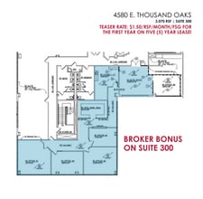 4580 E Thousand Oaks Blvd, Westlake Village, CA to rent Floor Plan- Image 1 of 1