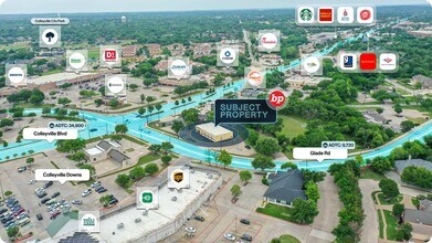 700 Glade Rd, Colleyville, TX - AERIAL  map view