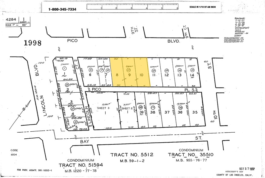 828 Pico Blvd, Santa Monica, CA for rent - Plat Map - Image 2 of 4