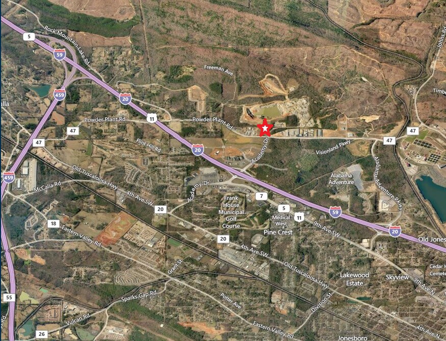 1200 Powder Plant Rd, Bessemer 35022 10 Acre Parking/ Storage Yard in