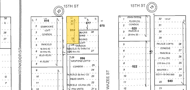 1614 15th St, Denver, CO for rent - Plat Map - Image 2 of 4