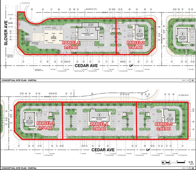 SEC of Slover Ave & Cedar Ave, Bloomington, CA for rent - Site Plan - Image 2 of 3