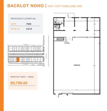 7041-7057 1/2 Vineland Ave, North Hollywood, CA for rent Floor Plan- Image 1 of 1