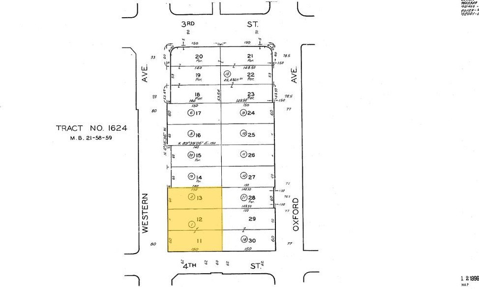 356 S Western Ave, Los Angeles, CA for rent - Plat Map - Image 2 of 8