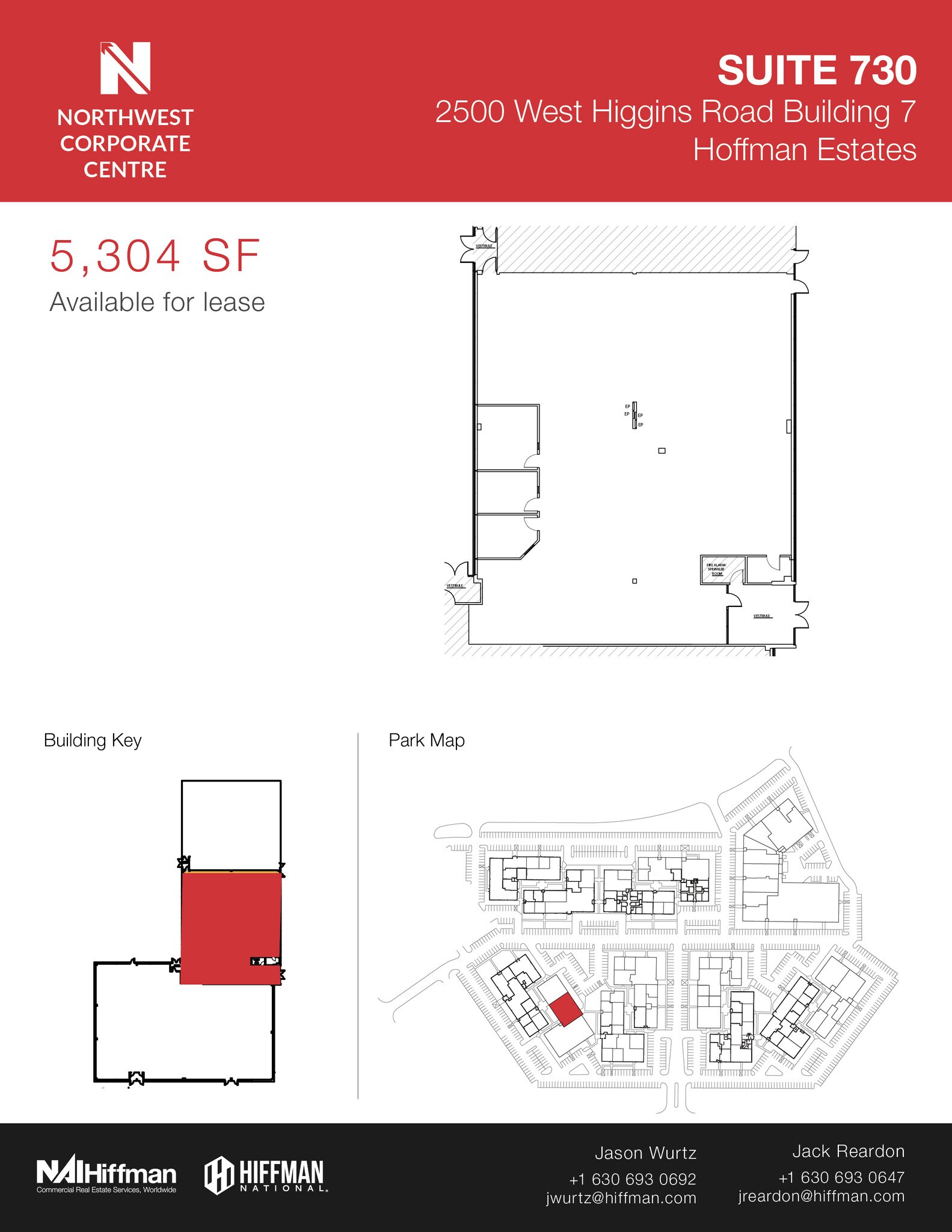 2500 W Higgins Rd, Hoffman Estates, IL to rent Floor Plan- Image 1 of 2