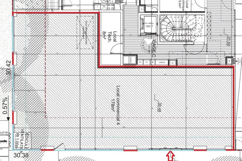 Retail in Asnières-sur-Seine to rent - Floor Plan - Image 2 of 5