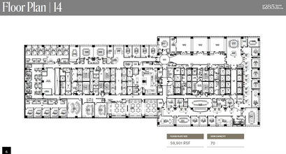 1285 Avenue of the Americas, New York, NY for rent Floor Plan- Image 2 of 9