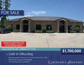 More details for 5265 Louetta Rd, Spring, TX - Office for Sale