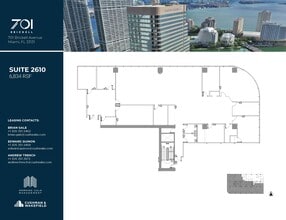 701 Brickell Ave, Miami, FL to rent Floor Plan- Image 1 of 1