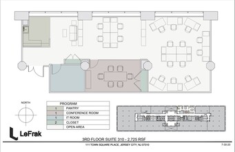 111 Town Square Pl, Jersey City, NJ for rent Floor Plan- Image 1 of 1